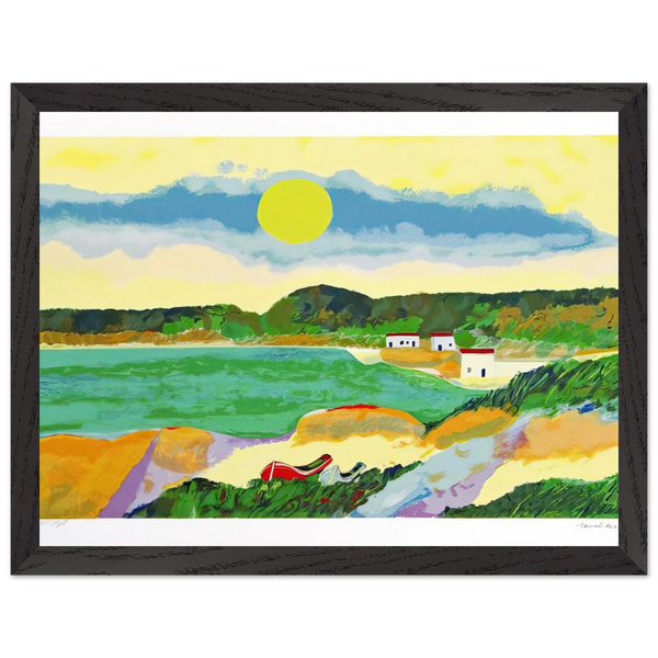 Marinha Com Casas - Post-Impressionism by Aldemir Martins — Framed art print at Zephyeer
