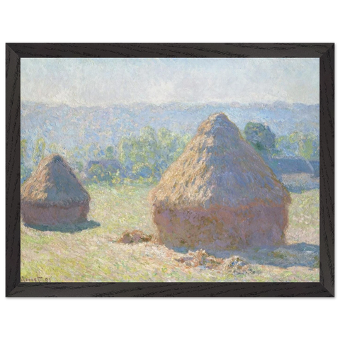 Haystacks, end of Summer by Claude Monet — Framed art print at Zephyeer
