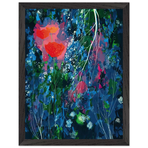 Poppies by Eyvind Earle — Framed art print at Zephyeer