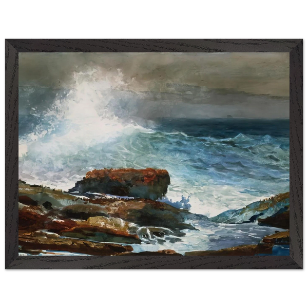 INCOMING TIDE SCARBORO MAINE by Winslow Homer — Framed art print at Zephyeer