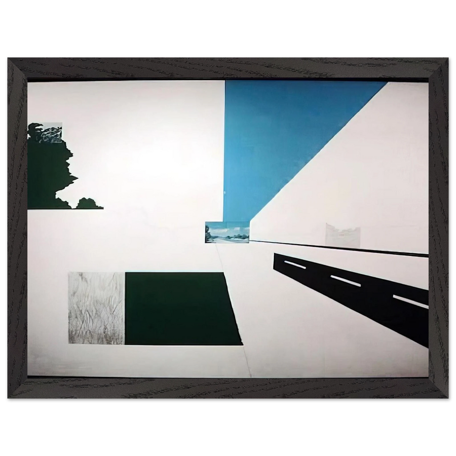 Looking North at 121 Mile Marker - Pop Art by Allan D Arcangelo — Framed art print at Zephyeer