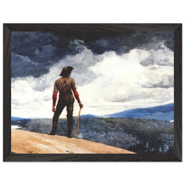 THE WOODCUTTER by Winslow Homer — Framed art print at Zephyeer