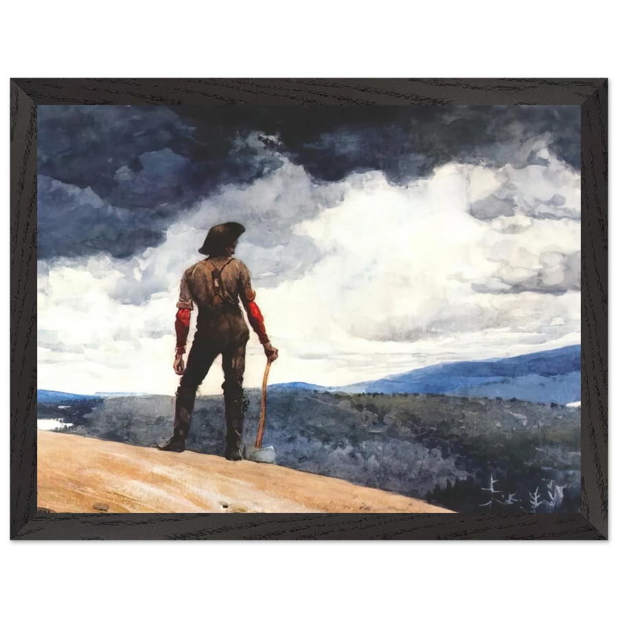 THE WOODCUTTER by Winslow Homer — Framed art print at Zephyeer