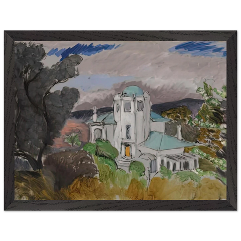 BLUE VILLA 1918 by Henri Matisse — Framed art print at Zephyeer