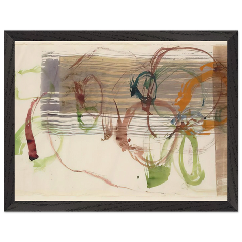 New River Watercolor, Series I, No. 3 - 1988 by John Cage — Framed art print at Zephyeer