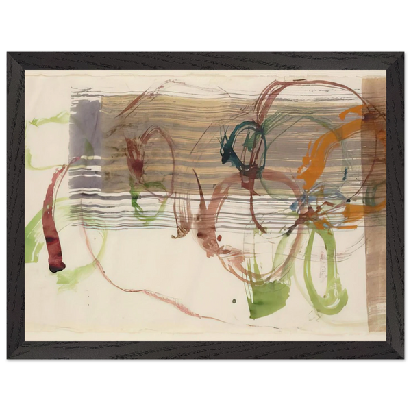 New River Watercolor, Series I, No. 3 - 1988 by John Cage — Framed art print at Zephyeer