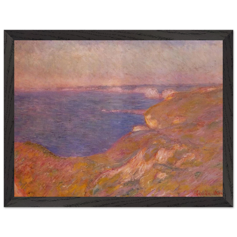 Cliff near Dieppe by Claude Monet — Framed art print at Zephyeer