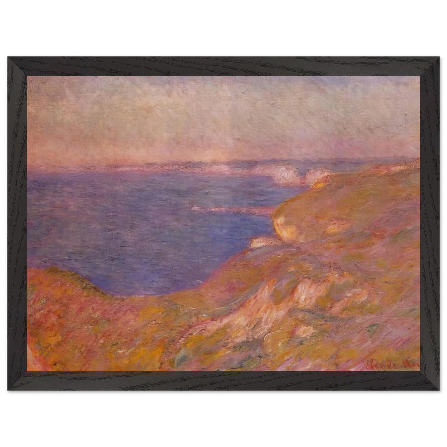 Cliff near Dieppe by Claude Monet — Framed art print at Zephyeer