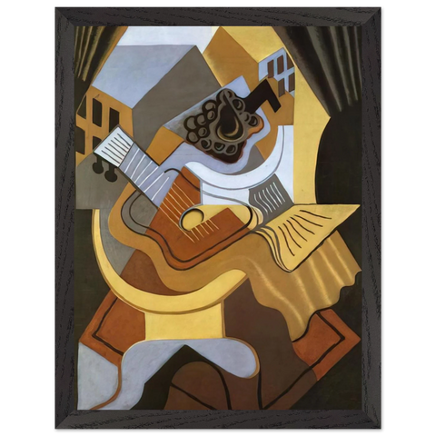 PEDISTAL TABLE IN FRONT OF THE WINDOW 1921 by Juan Gris — Framed art print at Zephyeer