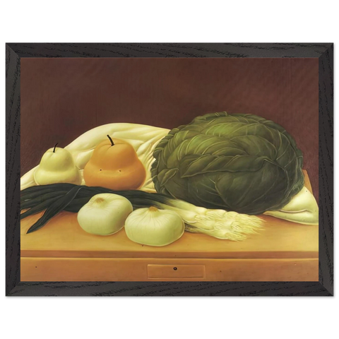 KITCHEN TABLE by Fernando Botero — Framed art print at Zephyeer