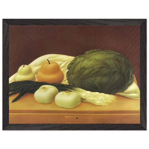KITCHEN TABLE by Fernando Botero — Framed art print at Zephyeer