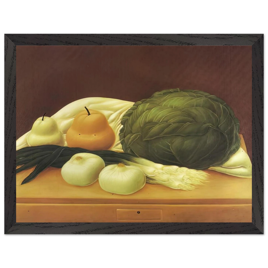 KITCHEN TABLE by Fernando Botero — Framed art print at Zephyeer