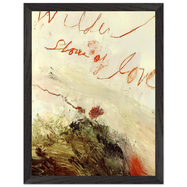 Wilder Shores of Love by Cy Twombly — Framed art print at Zephyeer