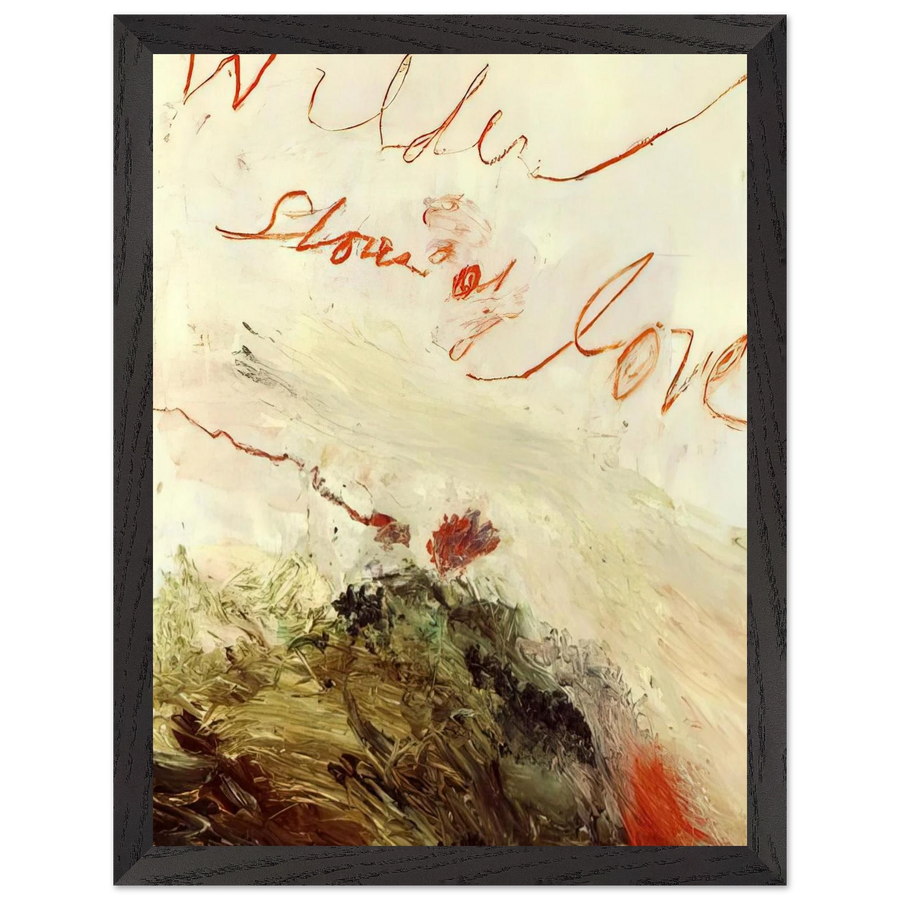 Wilder Shores of Love by Cy Twombly — Framed art print at Zephyeer