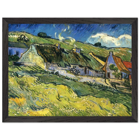 A Group of Cottages by Vincent van Gogh — Framed art print at Zephyeer