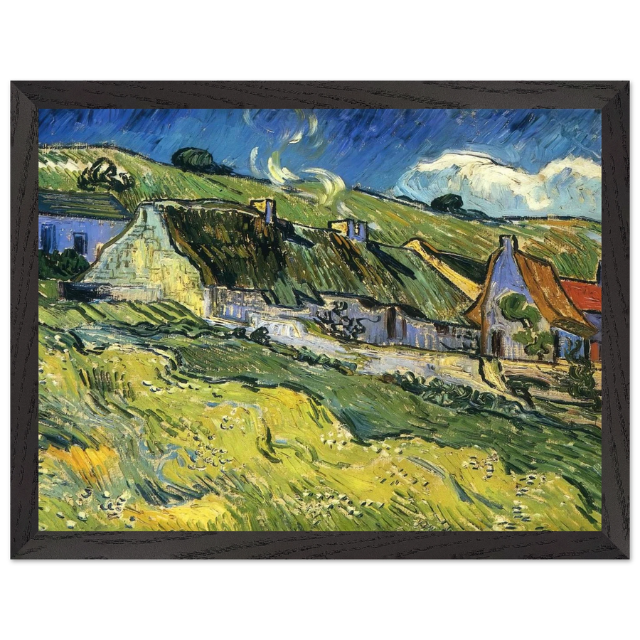 A Group of Cottages by Vincent van Gogh — Framed art print at Zephyeer