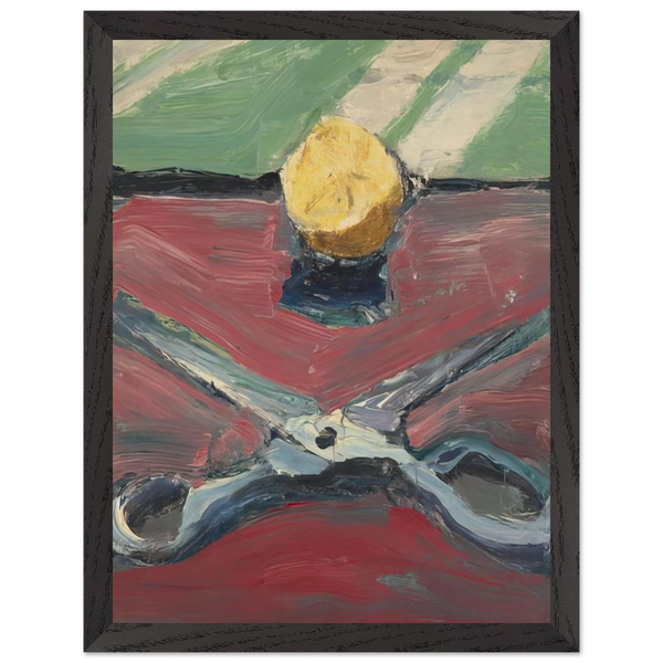 Scissors and Lemon, II by Richard Diebenkorn — Framed art print at Zephyeer