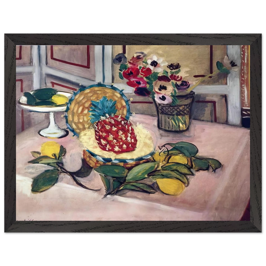 STILL LIFE WITH PINEAPPLES 1 by Henri Matisse — Framed art print at Zephyeer