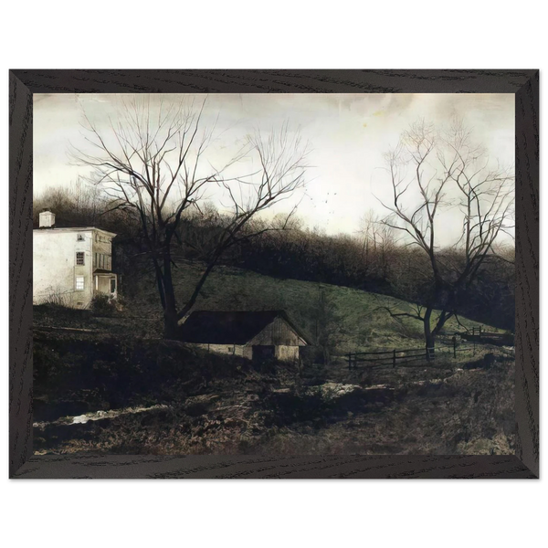 EVENING AT KUERNERS by Andrew Wyeth — Framed art print at Zephyeer