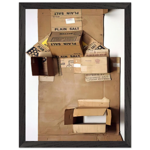 PLAIN SALT CARDBOARD 1971 by Robert Rauschenberg — Framed art print at Zephyeer
