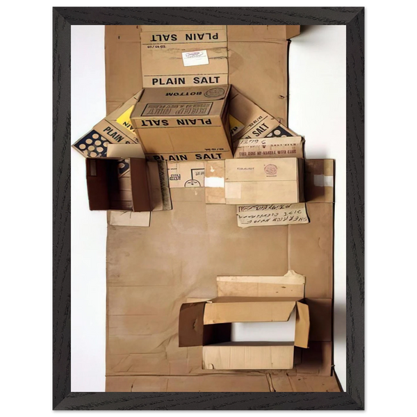 PLAIN SALT CARDBOARD 1971 by Robert Rauschenberg — Framed art print at Zephyeer