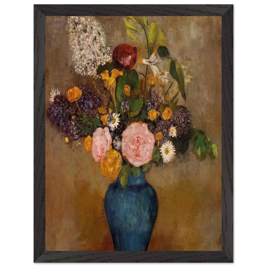 VASE OF FLOWERS 10 by Odilon Redon — Framed art print at Zephyeer