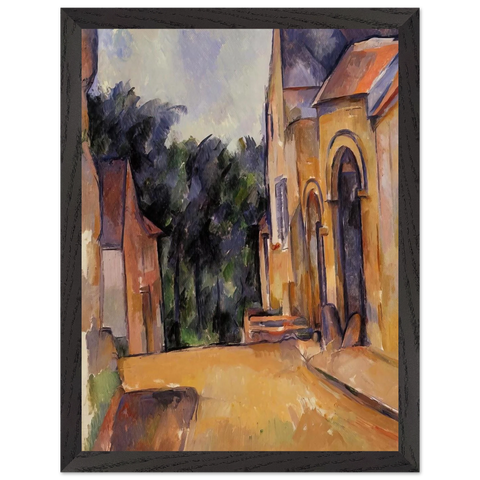 Farm at Montgeroult by Paul Cézanne — Framed art print at Zephyeer