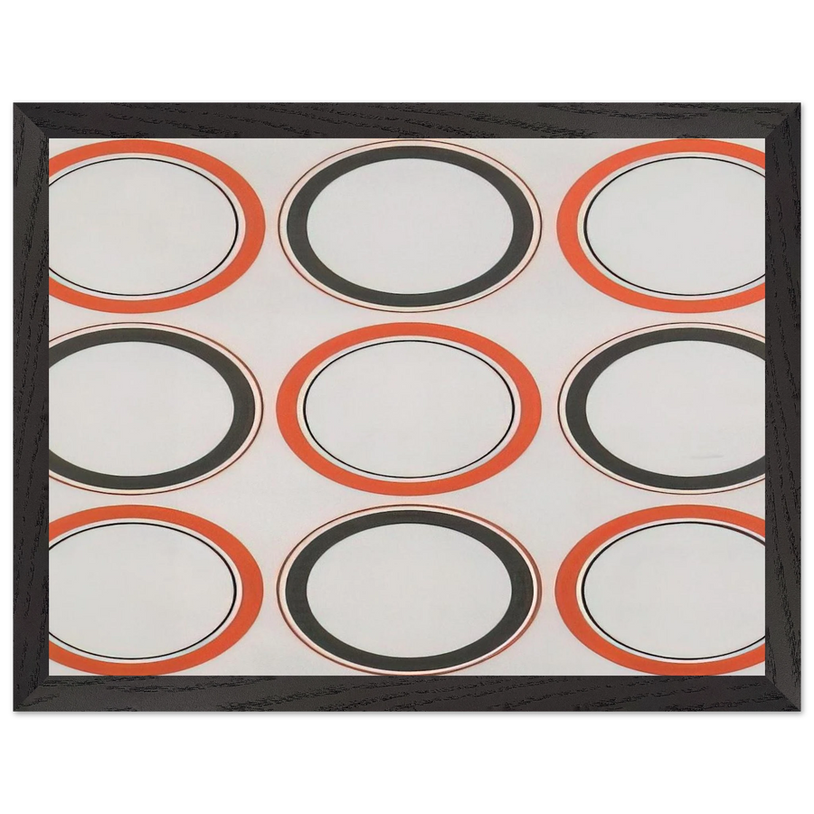 Cercle rouge et noir - 1980 by Antonio Asis — Framed art print at Zephyeer