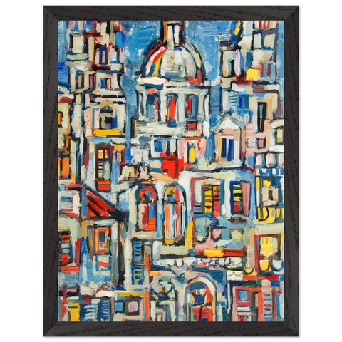 LANDSCAPE OF HAVANA 1961 by Rene Portocarrero — Framed art print at Zephyeer