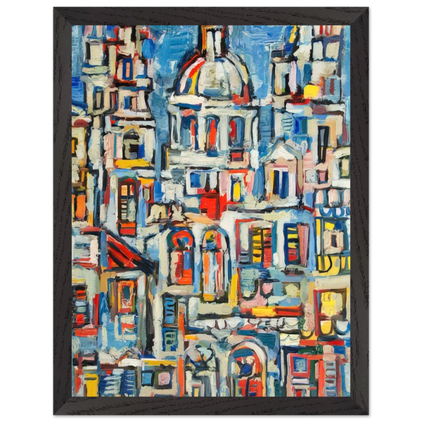 LANDSCAPE OF HAVANA 1961 by Rene Portocarrero — Framed art print at Zephyeer