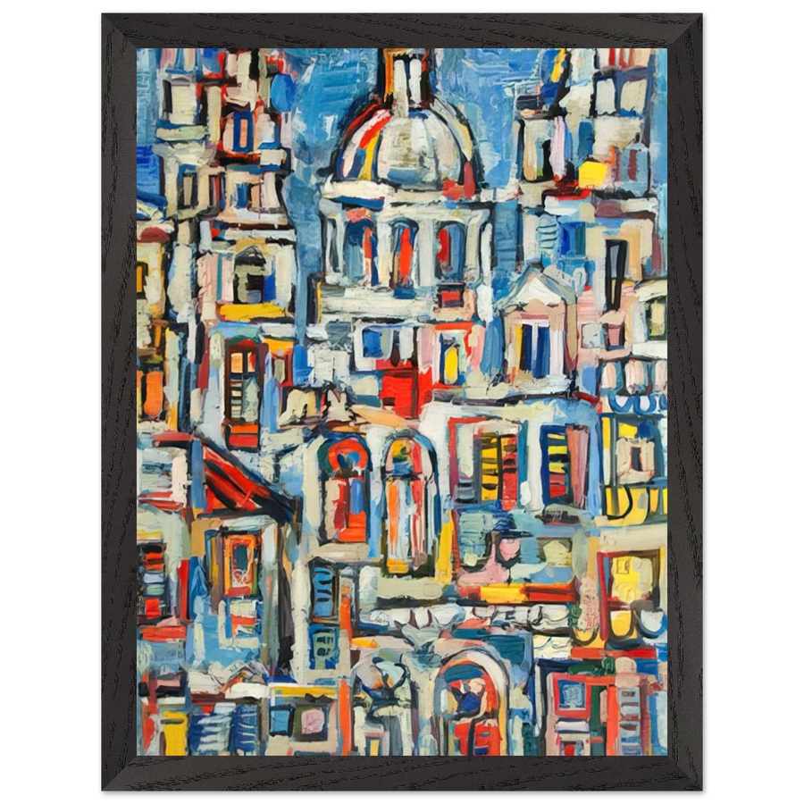 LANDSCAPE OF HAVANA 1961 by Rene Portocarrero — Framed art print at Zephyeer