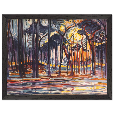 Woods near Oele by Piet Mondrian — Framed art print at Zephyeer
