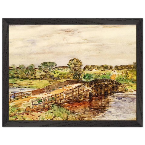 Bridge at Old Lyme 02 by Childe Hassam — Framed art print at Zephyeer