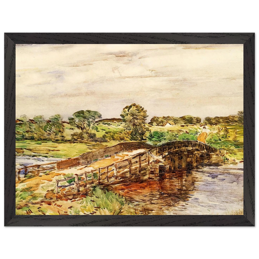 Bridge at Old Lyme 02 by Childe Hassam — Framed art print at Zephyeer