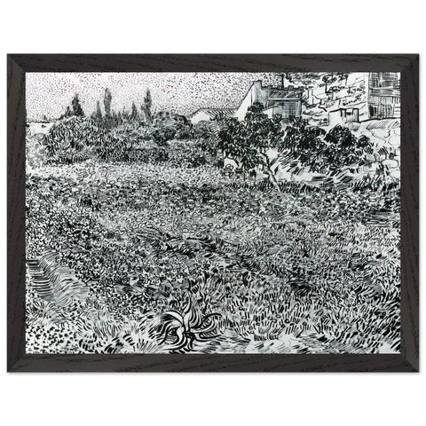 Garden with Flowers by Vincent van Gogh — Framed art print at Zephyeer