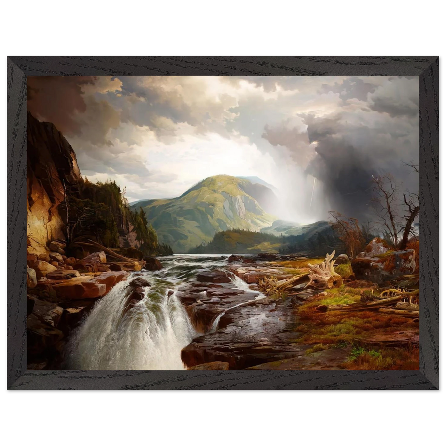 The Wilds of Lake Superior by Thomas Moran — Framed art print at Zephyeer