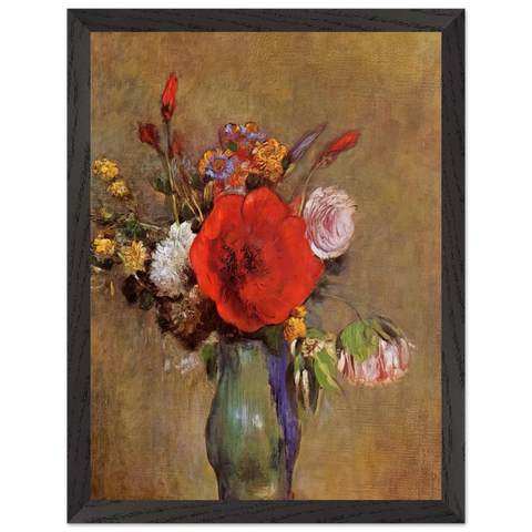 VASE OF FLOWERS 11 by Odilon Redon — Framed art print at Zephyeer