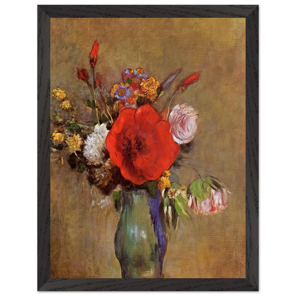 VASE OF FLOWERS 11 by Odilon Redon — Framed art print at Zephyeer