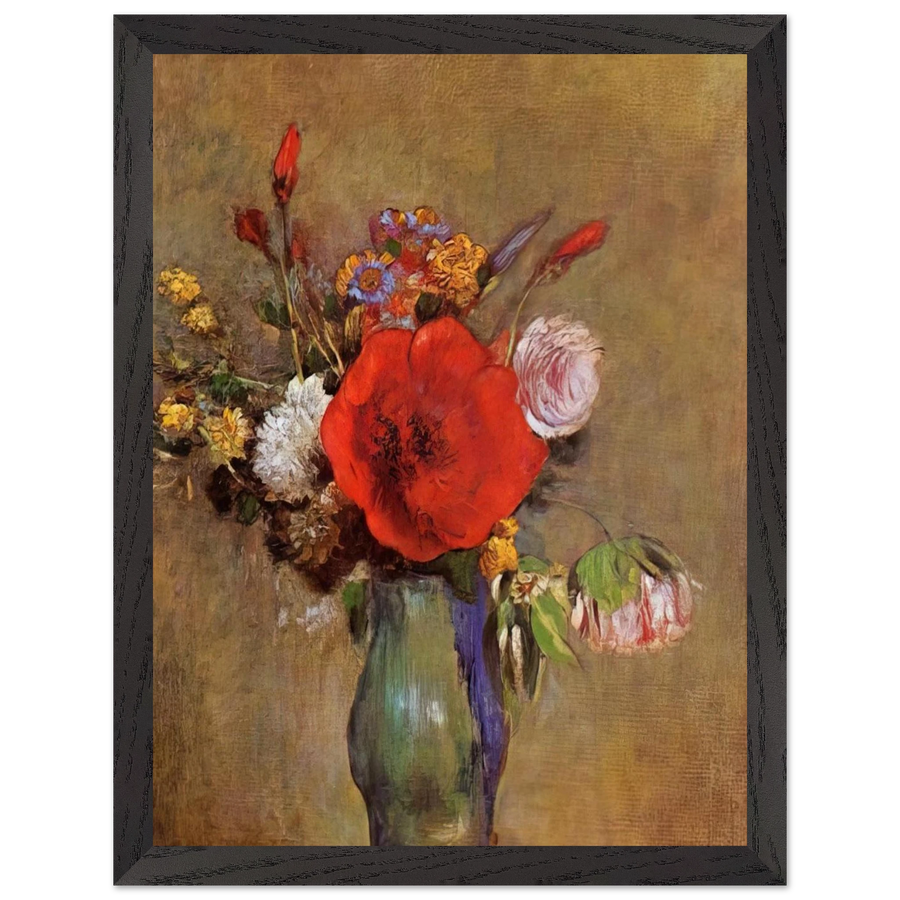 VASE OF FLOWERS 11 by Odilon Redon — Framed art print at Zephyeer