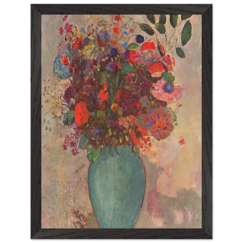 THE TURQUOISE VASE by Odilon Redon — Framed art print at Zephyeer
