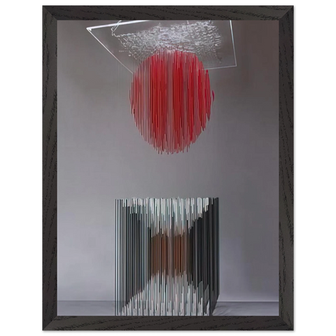 CUBO Y ESFERA VIRTUAL by Jesus Rafael Soto — Framed art print at Zephyeer