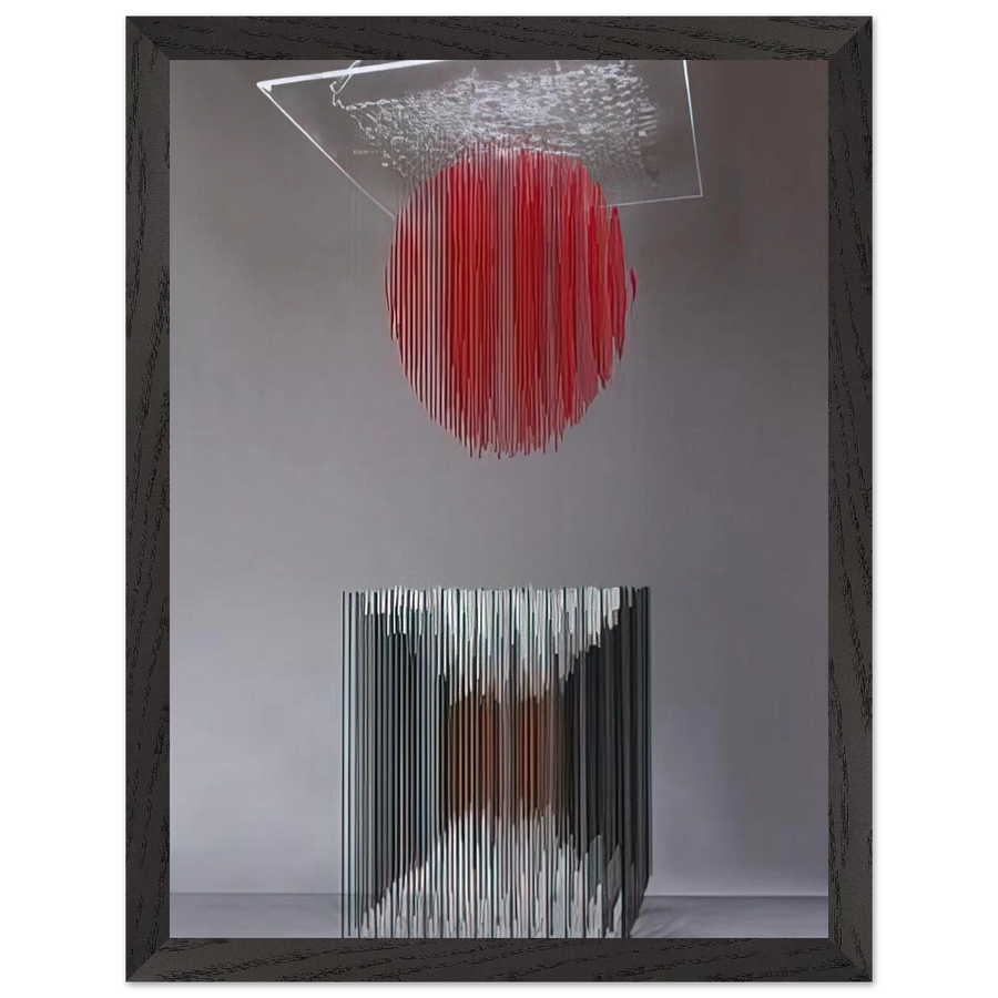 CUBO Y ESFERA VIRTUAL by Jesus Rafael Soto — Framed art print at Zephyeer