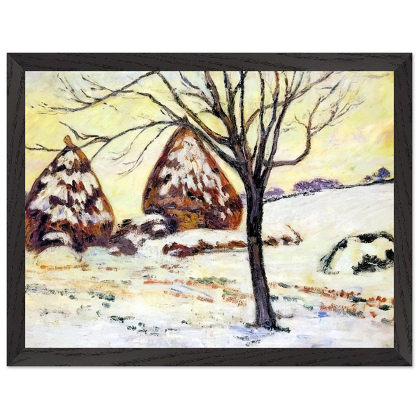 Effts de neige à Palaiseau - 1883 by Armand Guillaumin — Framed art print at Zephyeer