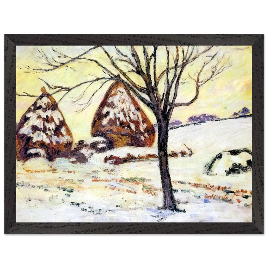 Effts de neige à Palaiseau - 1883 by Armand Guillaumin — Framed art print at Zephyeer
