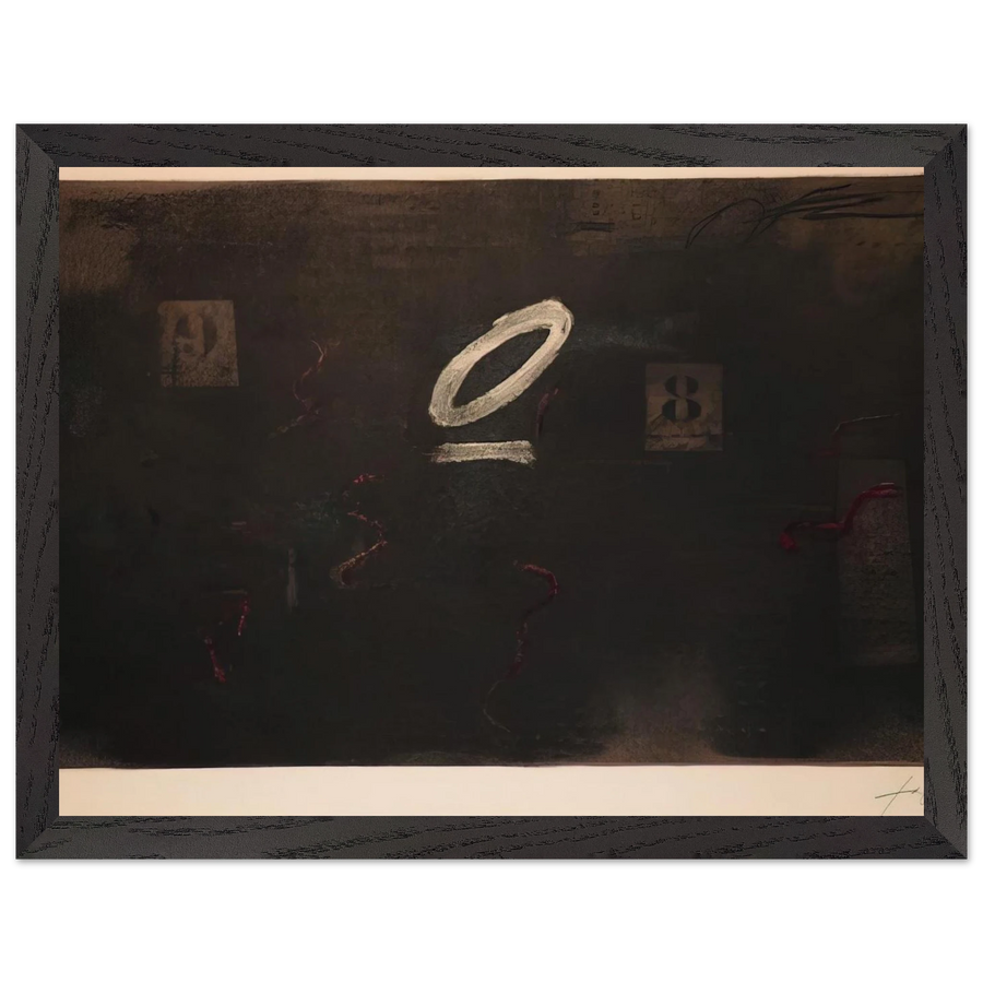 SOUS ZERO 1979 by Antoni Tapies — Framed art print at Zephyeer