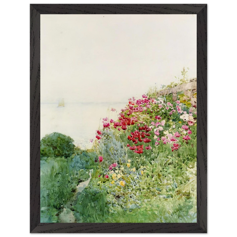 Field of Poppies, Isles of Shaos, Appledore by Childe Hassam — Framed art print at Zephyeer