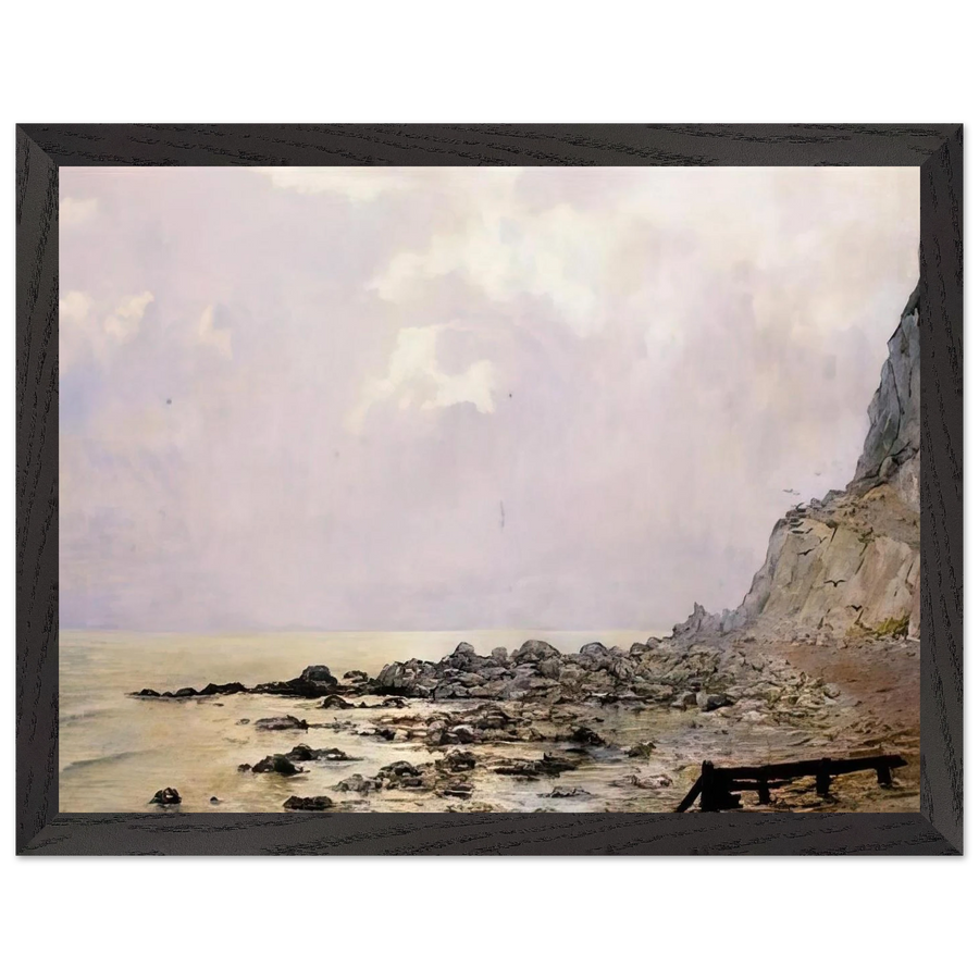THE CLIFFS OF DOUVRES 1881 by Theo van Rysselberghe — Framed art print at Zephyeer