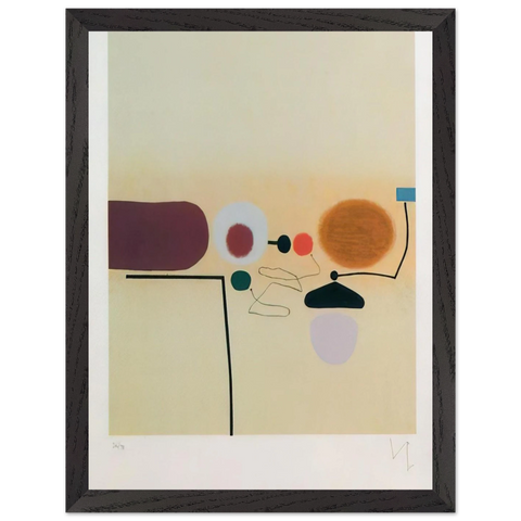 COMPOSITE IMAGE ORANGE AND PINK by Victor Pasmore — Framed art print at Zephyeer