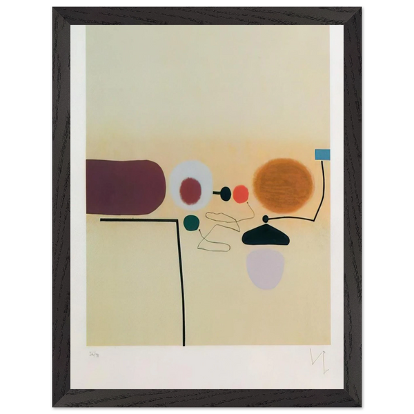 COMPOSITE IMAGE ORANGE AND PINK by Victor Pasmore — Framed art print at Zephyeer