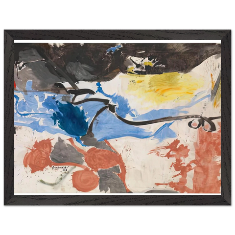 Hotel Cro-Magnon, 1958- by Helen Frankenthaler — Framed art print at Zephyeer